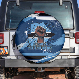 Botswana Independence Day Spare Tire Cover Raised Fist Map Graphic With National Coat Of Arms