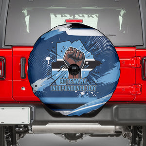 Botswana Independence Day Spare Tire Cover Raised Fist Map Graphic With National Coat Of Arms