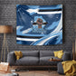 Botswana Independence Day Tapestry Raised Fist Map Graphic With National Coat Of Arms