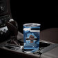 Botswana Independence Day Tumbler Cup Raised Fist Map Graphic With National Coat Of Arms