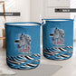 Botswana Independence Day Laundry Basket Flying Dove Graphic Zebra Portrait Flag Map