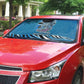 Botswana Independence Day Auto Sun Shade Flying Dove Graphic Zebra Portrait Flag Map