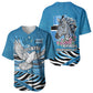 Botswana Independence Day Baseball Jersey Flying Dove Graphic Zebra Portrait Flag Map