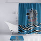 Botswana Independence Day Bathroom Set Flying Dove Graphic Zebra Portrait Flag Map