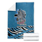 Botswana Independence Day Blanket Flying Dove Graphic Zebra Portrait Flag Map