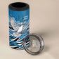 Botswana Independence Day 4 in 1 Can Cooler Tumbler Flying Dove Graphic Zebra Portrait Flag Map