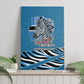 Botswana Independence Day Canvas Wall Art Flying Dove Graphic Zebra Portrait Flag Map