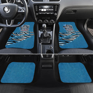 Botswana Independence Day Car Mats Flying Dove Graphic Zebra Portrait Flag Map