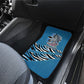 Botswana Independence Day Car Mats Flying Dove Graphic Zebra Portrait Flag Map