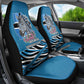 Botswana Independence Day Car Seat Cover Flying Dove Graphic Zebra Portrait Flag Map