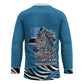 Botswana Independence Day Hockey Jersey Flying Dove Graphic Zebra Portrait Flag Map