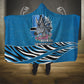 Botswana Independence Day Hooded Blanket Flying Dove Graphic Zebra Portrait Flag Map