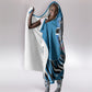 Botswana Independence Day Hooded Blanket Flying Dove Graphic Zebra Portrait Flag Map