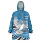 Botswana Independence Day Kid Wearable Blanket Hoodie Flying Dove Graphic Zebra Portrait Flag Map