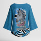 Botswana Independence Day Kimono Sleeve Blouse Flying Dove Graphic Zebra Portrait Flag Map