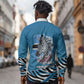 Botswana Independence Day Long Sleeve Button Shirt Flying Dove Graphic Zebra Portrait Flag Map