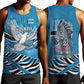 Botswana Independence Day Men Tank Top Flying Dove Graphic Zebra Portrait Flag Map