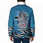 Botswana Independence Day Padded Jacket Flying Dove Graphic Zebra Portrait Flag Map