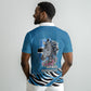 Botswana Independence Day Polo Shirt Flying Dove Graphic Zebra Portrait Flag Map