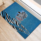 Botswana Independence Day Rubber Doormat Flying Dove Graphic Zebra Portrait Flag Map