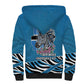 Botswana Independence Day Sherpa Hoodie Flying Dove Graphic Zebra Portrait Flag Map