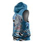 Botswana Independence Day Sleeveless Hoodie Flying Dove Graphic Zebra Portrait Flag Map