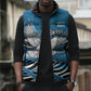 Botswana Independence Day Sleeveless Puffer Jacket Flying Dove Graphic Zebra Portrait Flag Map
