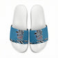 Botswana Independence Day Slide Sandals Flying Dove Graphic Zebra Portrait Flag Map