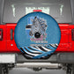 Botswana Independence Day Spare Tire Cover Flying Dove Graphic Zebra Portrait Flag Map