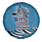 Botswana Independence Day Spare Tire Cover Flying Dove Graphic Zebra Portrait Flag Map