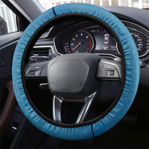 Botswana Independence Day Steering Wheel Cover Flying Dove Graphic Zebra Portrait Flag Map