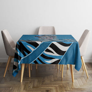 Botswana Independence Day Tablecloth Flying Dove Graphic Zebra Portrait Flag Map