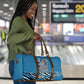 Botswana Independence Day Travel Bag Flying Dove Graphic Zebra Portrait Flag Map