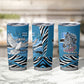 Botswana Independence Day Tumbler Cup Flying Dove Graphic Zebra Portrait Flag Map