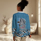 Botswana Independence Day Women Casual Shirt Flying Dove Graphic Zebra Portrait Flag Map