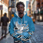 Botswana Independence Day Zip Hoodie Flying Dove Graphic Zebra Portrait Flag Map