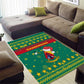Cameroon Christmas Area Rug Coat of Arms Santa Hat and Stars Motif - African Pride