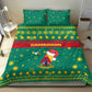 Cameroon Christmas Bedding Set Coat of Arms Santa Hat and Stars Motif - African Pride