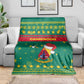 Cameroon Christmas Blanket Coat of Arms Santa Hat and Stars Motif - African Pride