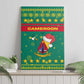 Cameroon Christmas Canvas Wall Art Coat of Arms Santa Hat and Stars Motif - African Pride