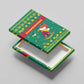 Cameroon Christmas Canvas Wall Art Coat of Arms Santa Hat and Stars Motif - African Pride