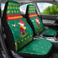 Cameroon Christmas Car Seat Cover Coat of Arms Santa Hat and Stars Motif - African Pride