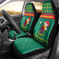 Cameroon Christmas Car Seat Cover Coat of Arms Santa Hat and Stars Motif - African Pride