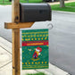 Cameroon Christmas Garden Flag Coat of Arms Santa Hat and Stars Motif - African Pride