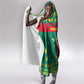 Cameroon Christmas Hooded Blanket Coat of Arms Santa Hat and Stars Motif - African Pride