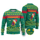 Cameroon Christmas Ugly Christmas Sweater Coat of Arms Santa Hat and Stars Motif - African Pride