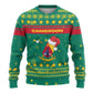 Cameroon Christmas Ugly Christmas Sweater Coat of Arms Santa Hat and Stars Motif - African Pride