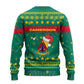 Cameroon Christmas Ugly Christmas Sweater Coat of Arms Santa Hat and Stars Motif - African Pride