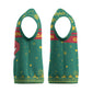 Cameroon Christmas Knitted V-Neck Vest Coat of Arms Santa Hat and Stars Motif - African Pride
