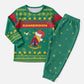 Cameroon Christmas Pajama Set Coat of Arms Santa Hat and Stars Motif - African Pride